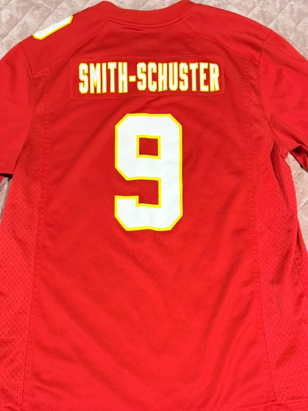 Nike NFL Kansas City Chiefs JuJu Smith-Schuster Jersey Red #9 Men's Size Large